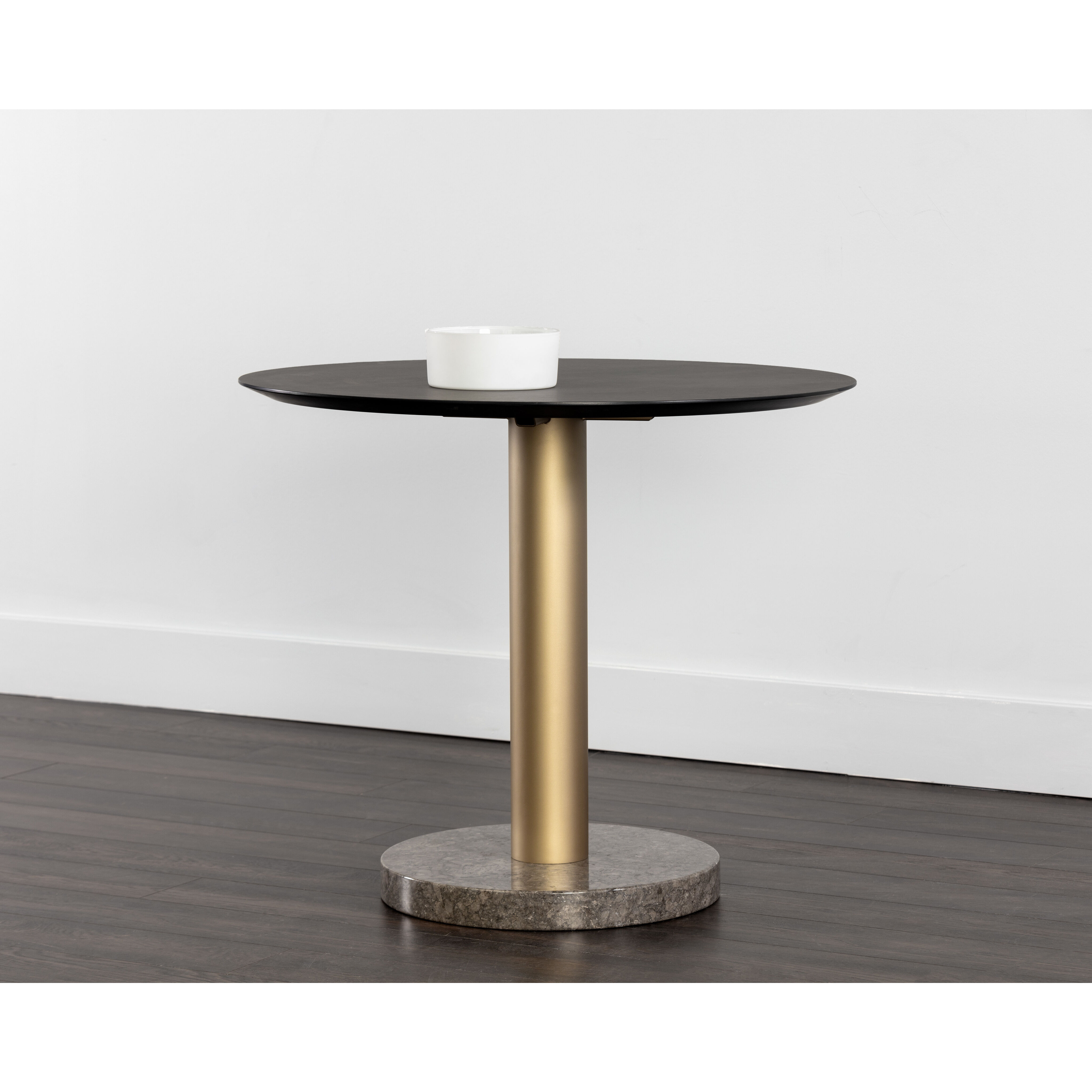 Monaco Gold / Grey Marble / Charcoal Grey Bistro Table